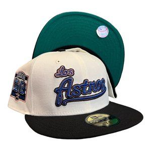 New Era Houston Los Astros 59FIFTY Fitted Hat Cap 50th Year Side Patch
